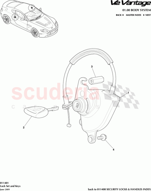 Part Diagram for Aston Martin 9G33-65-10528