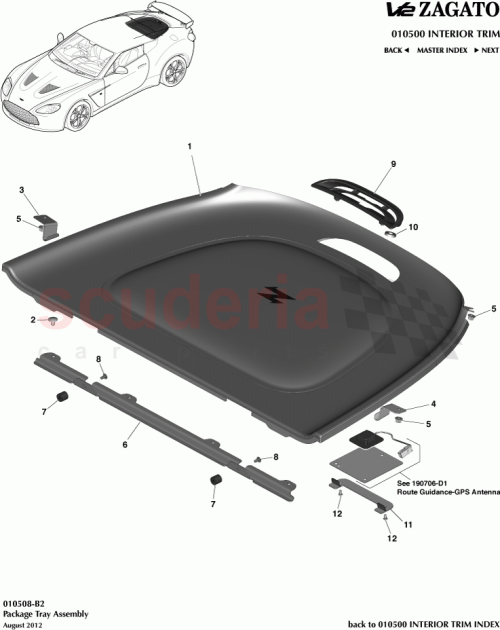 Part Diagram for Aston Martin CY83-41692-AB