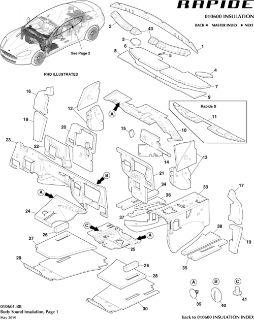 Part Diagram for Aston Martin SY9Y-2C026-CA
