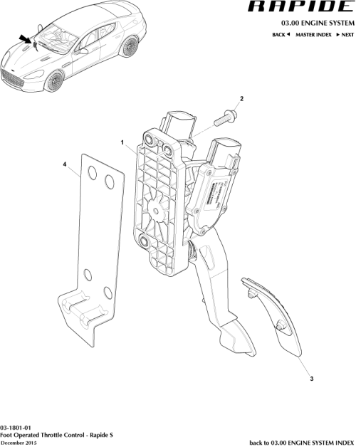 Part Diagram for Aston Martin ED23-9F836-CA