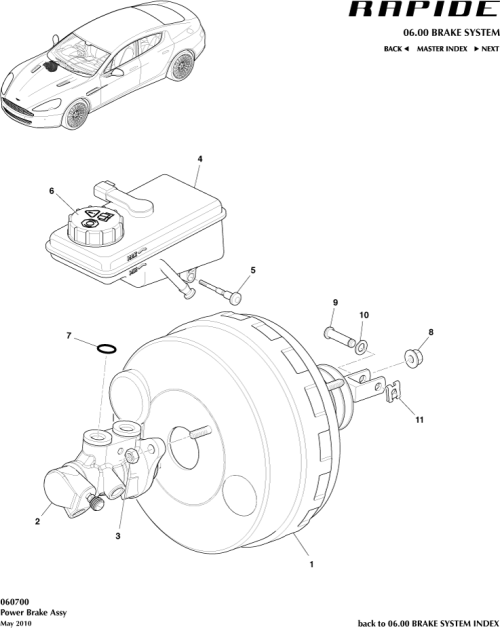 Part Diagram for Aston Martin FD43-2B195-AB