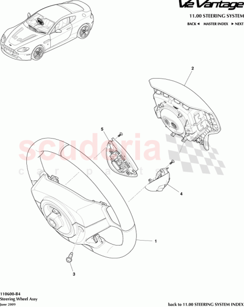Part Diagram for Aston Martin BG33-25-10623