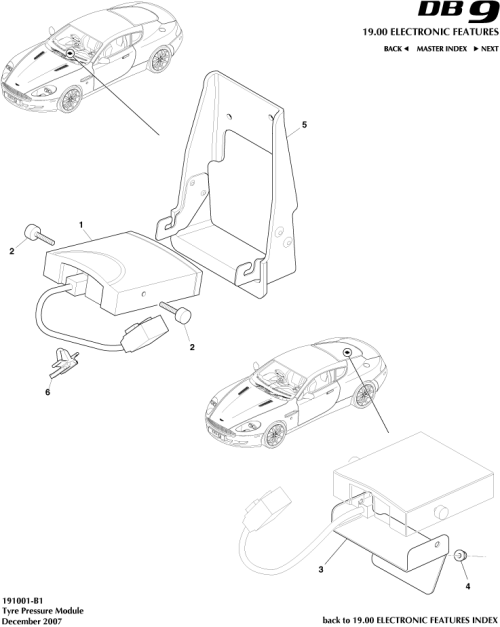 Part Diagram for Aston Martin SY9Y-10579-AA