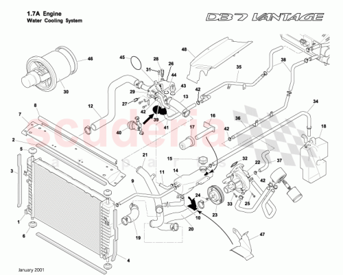 Part Diagram for Aston Martin 32-85101-PK