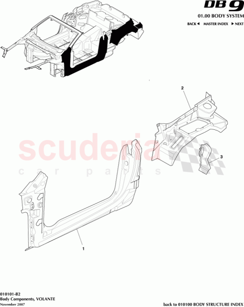 Part Diagram for Aston Martin 4G43-28114-AD