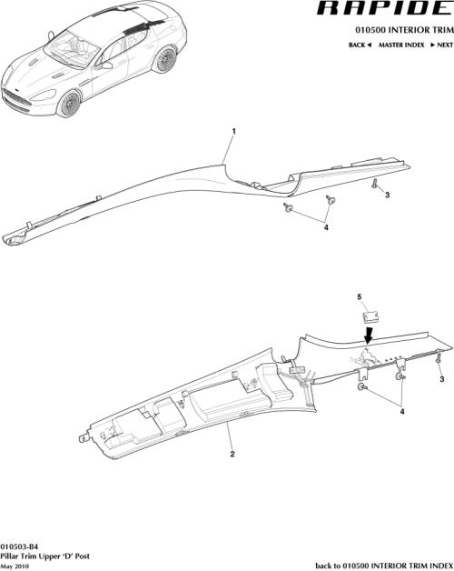 Part Diagram for Aston Martin AD43-31113-BGW