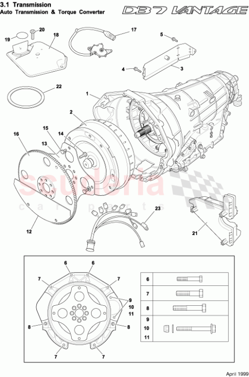 Part Diagram for Aston Martin 42-85837