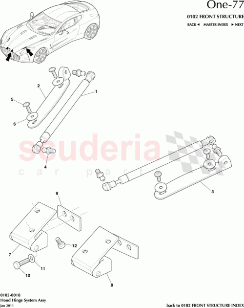 Part Diagram for Aston Martin 12023-09-1076-AC