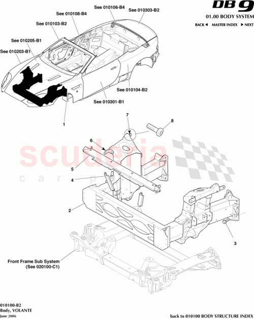 Part Diagram for Aston Martin 4G43-60-10238