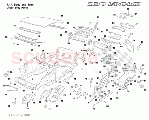 Part Diagram for Aston Martin 61-83319