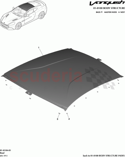 Part Diagram for Aston Martin CD33-C50202-BA