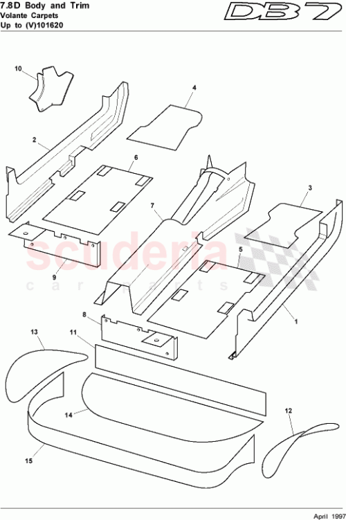 Part Diagram for Aston Martin 8383822/XXX