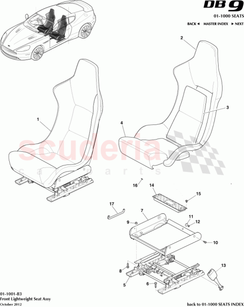 Part Diagram for Aston Martin CG43-64572-BAW