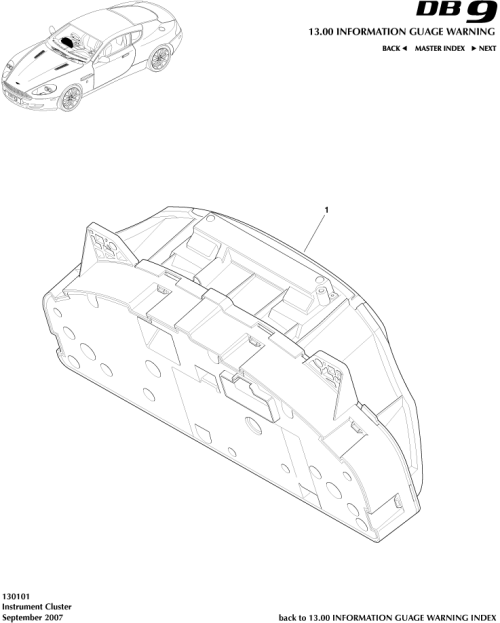 Part Diagram for Aston Martin KY9Y-3286-AB