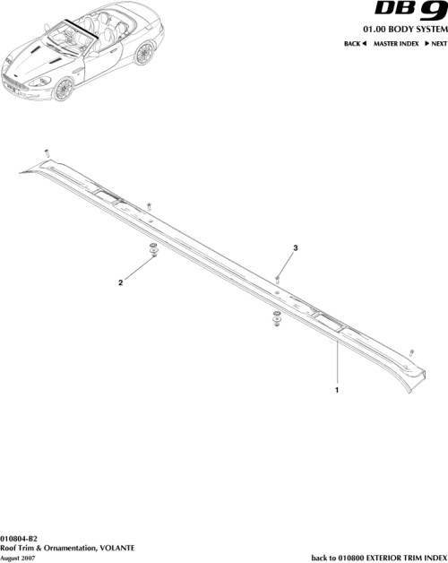 Part Diagram for Aston Martin 4G43-L03065-AE
