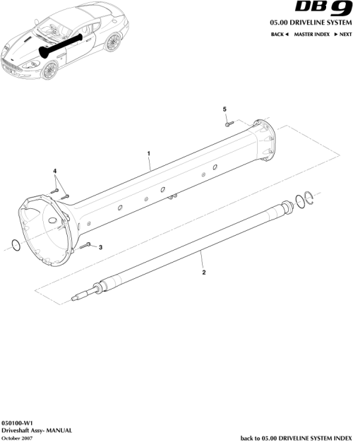 Part Diagram for Aston Martin 702281