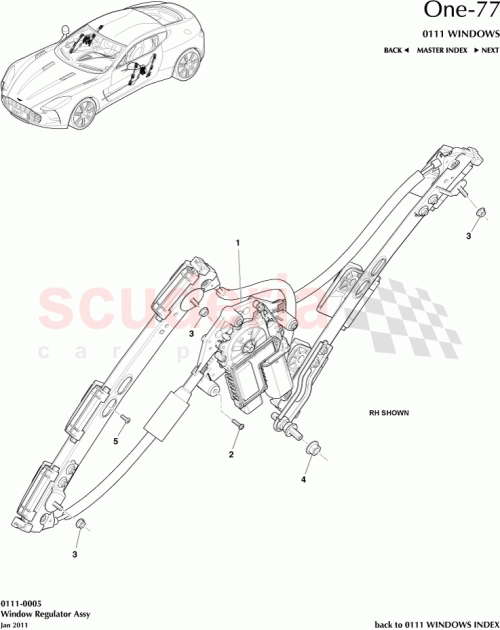 Part Diagram for Aston Martin 12023-09-0004-AD