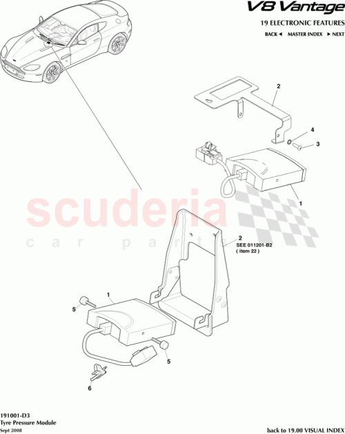 Part Diagram for Aston Martin 4G43201022AA