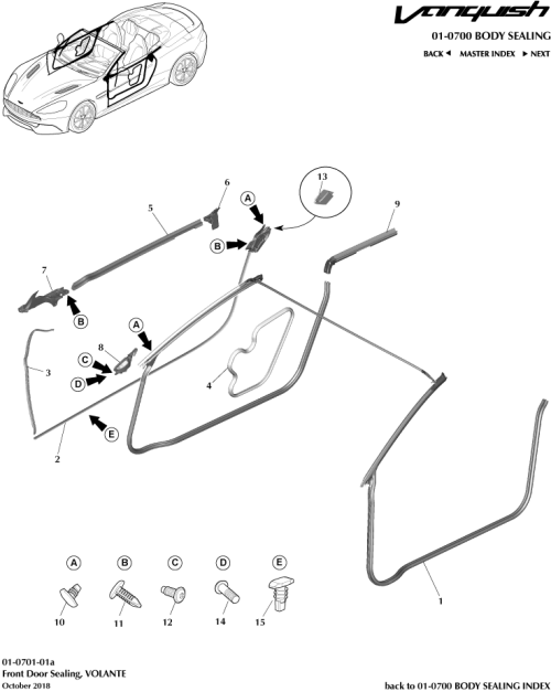 Part Diagram for Aston Martin ED33-L25325-AC