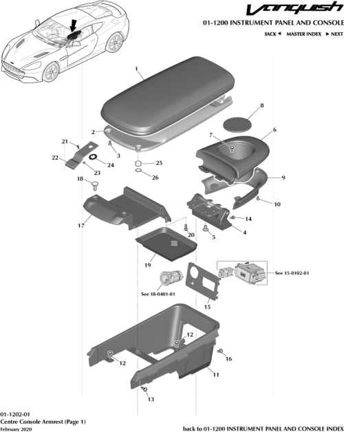 Part Diagram for Aston Martin CD33-67846-ACW