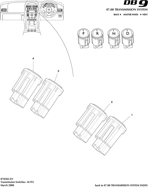 Part Diagram for Aston Martin AD33-7A247-AA