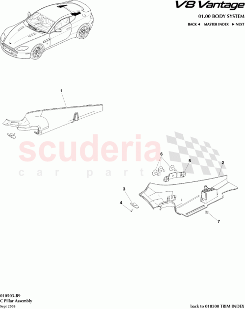 Part Diagram for Aston Martin 6G33-68271-BBW