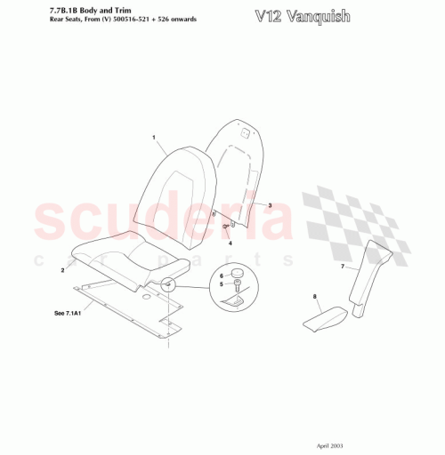 Part Diagram for Aston Martin 1R12-831280-ADW