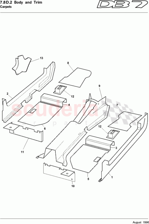 Part Diagram for Aston Martin 83-83599