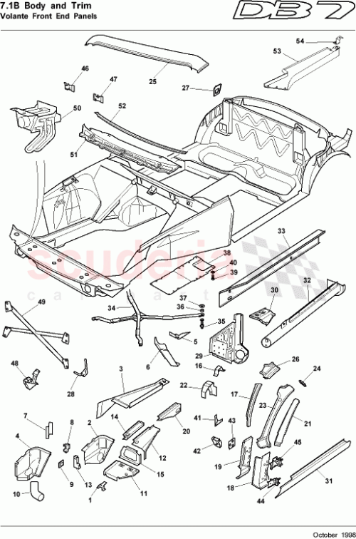 Part Diagram for Aston Martin 694597