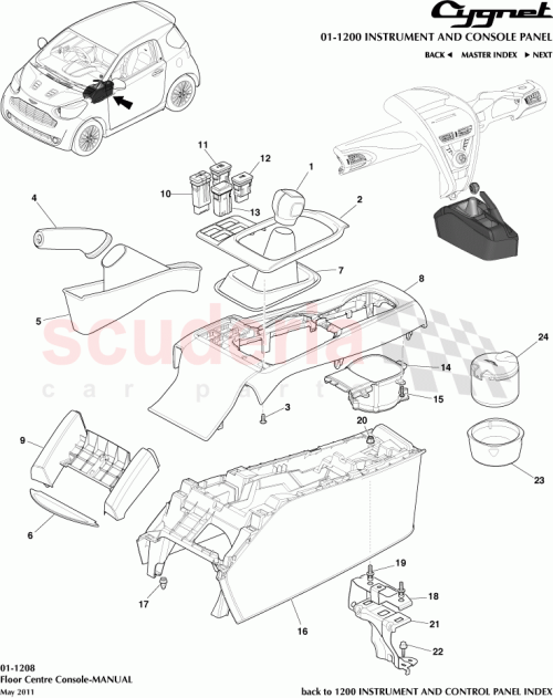 Part Diagram for Aston Martin AY2Y-045A67-DB