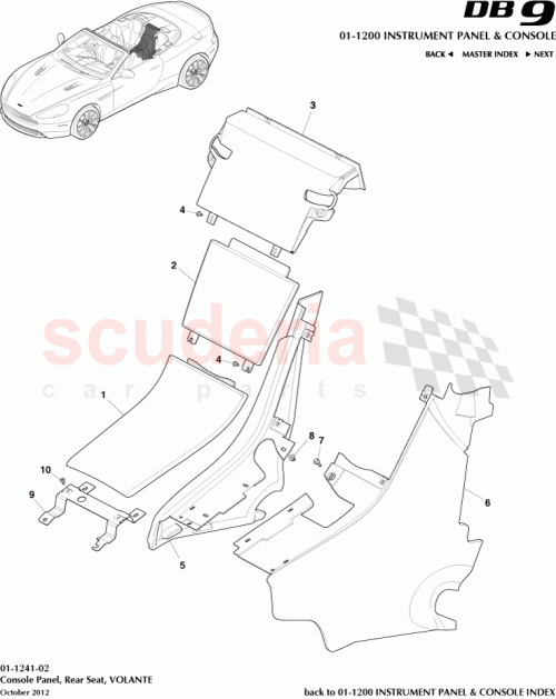 Part Diagram for Aston Martin CG43-L045C63-AAW