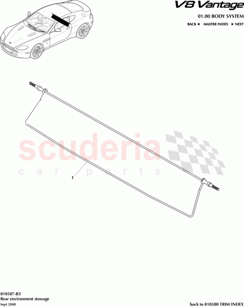 Part Diagram for Aston Martin 6G33861867AA