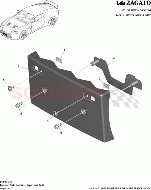Part Diagram for Aston Martin CY83-F17A385-CA