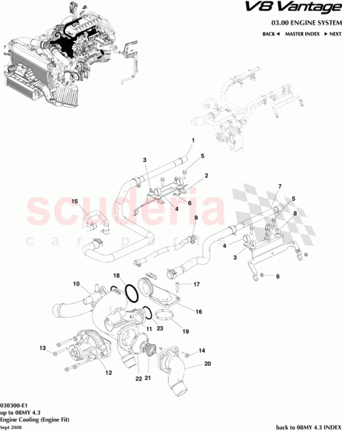 Part Diagram for Aston Martin 4H338594AB