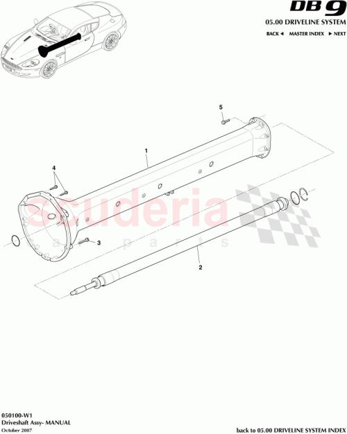 Part Diagram for Aston Martin 703191