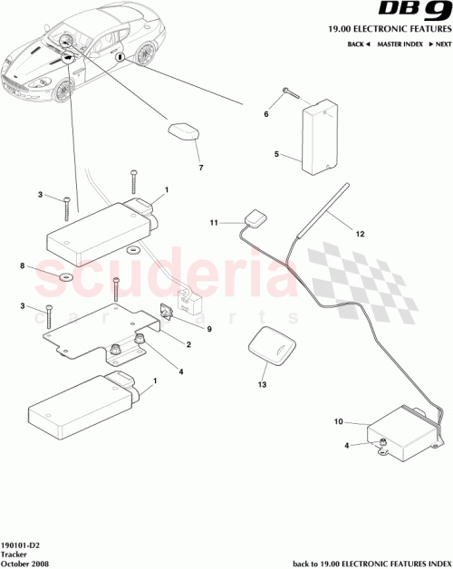 Part Diagram for Aston Martin 7G43-10E921-AD