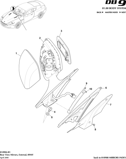 Part Diagram for Aston Martin AG33-3063472-CB