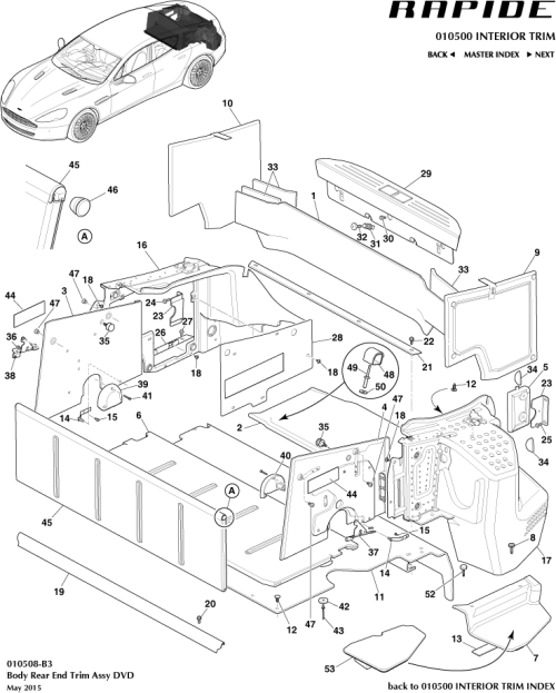 Part Diagram for Aston Martin GD43-F31149-ABW