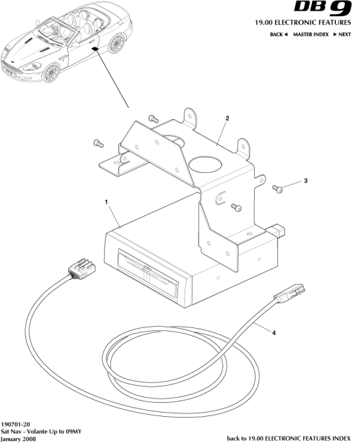 Part Diagram for Aston Martin 4G43-10E898-CB