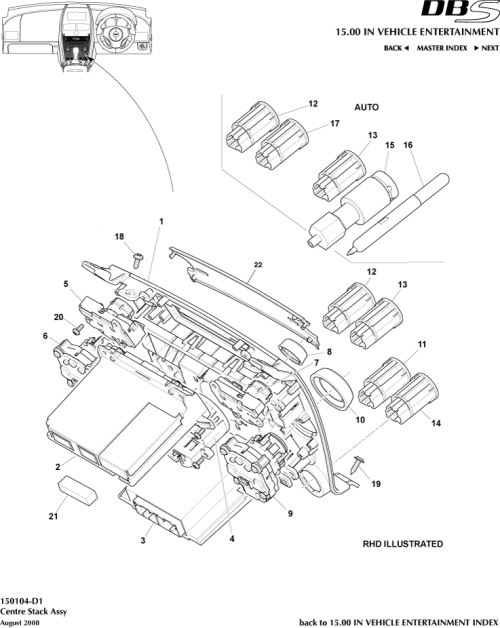 Part Diagram for Aston Martin SY9Y-04792-WBW