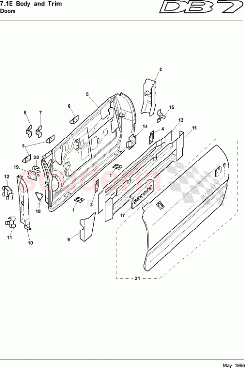 Part Diagram for Aston Martin 65-80785