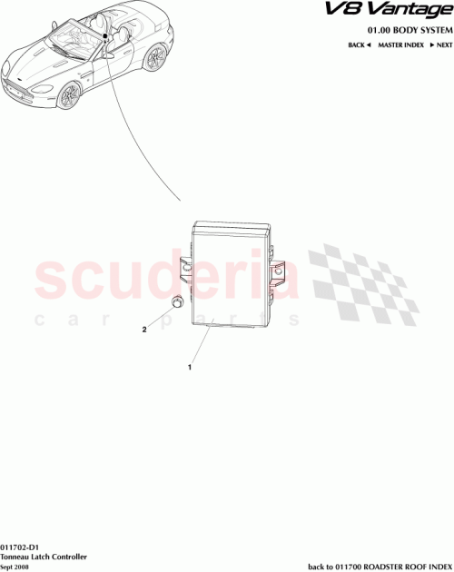 Part Diagram for Aston Martin 7G33-14D525-AC