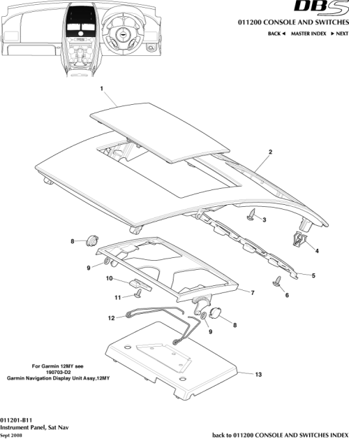 Part Diagram for Aston Martin 9G43-045J10-NA