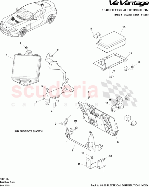Part Diagram for Aston Martin AD23-14A173-CD