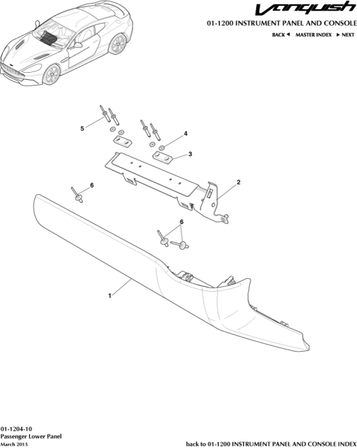 Part Diagram for Aston Martin DD33-C043K93-ABW