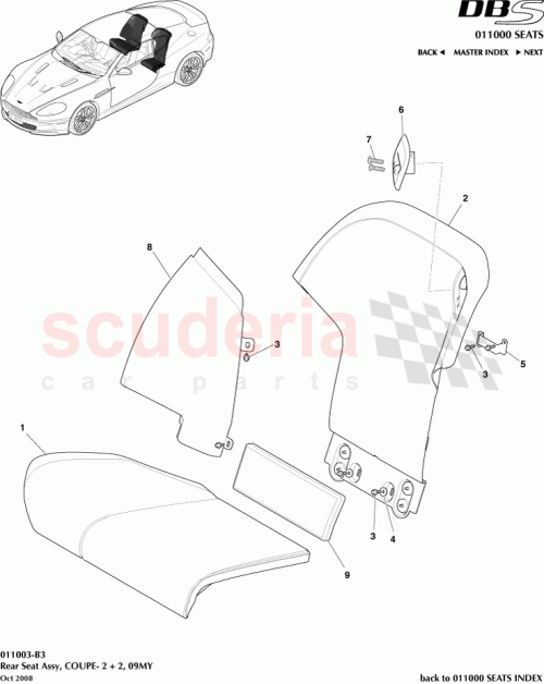Part Diagram for Aston Martin 9D3360080ABW