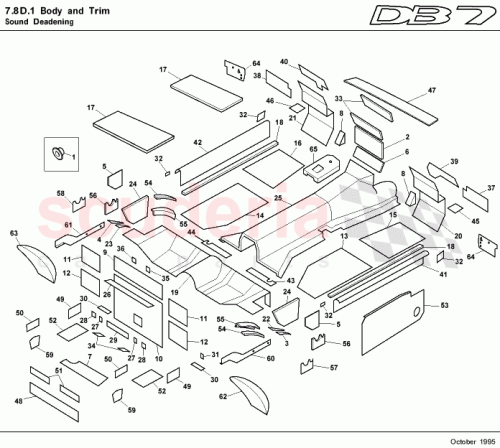 Part Diagram for Aston Martin 85-82715