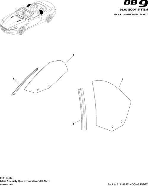 Part Diagram for Aston Martin 4G43-L30271-AA