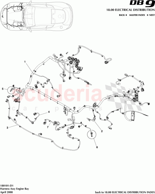 Part Diagram for Aston Martin 8G43-9137-AC