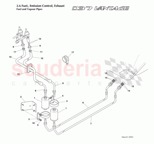 Part Diagram for Aston Martin 86-80221